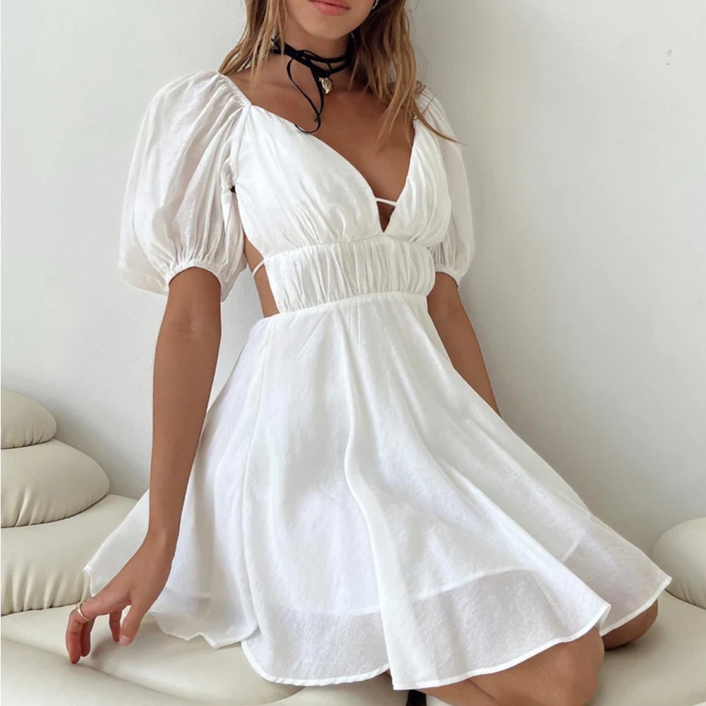 White Mini Dress - Princess Polly